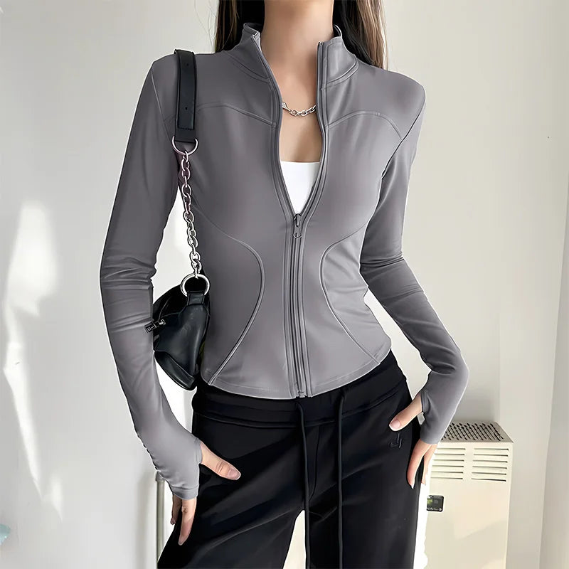 Chaqueta Deportivo para Mujer – Conjunto Fitness para Yoga y Gimnasio