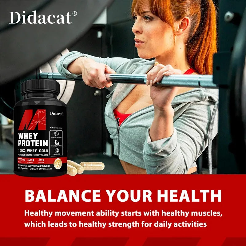 Didacat Whey Protein – 5000mg Recovery Capsules