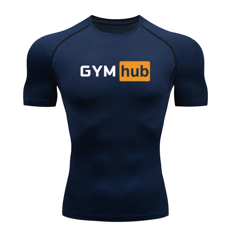 Camiseta Deportiva de Compresión para Hombre