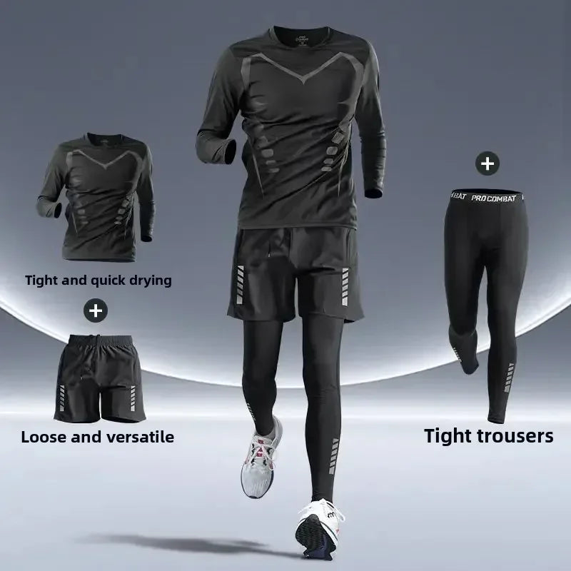 Conjunto Deportivo para Hombre – Ajuste Entallado y Secado Rápido