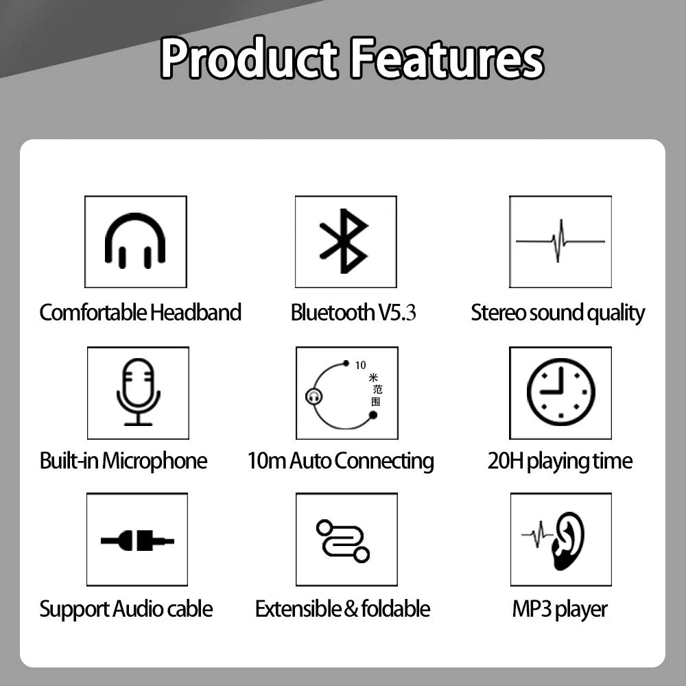 Audífonos Inalámbricos Bluetooth Dorados con Micrófono