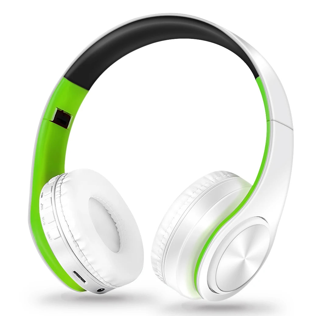 Audífonos Inalámbricos Bluetooth Dorados con Micrófono