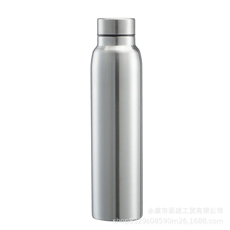 Stainless Steel Metal Water Bottle 33ozSports Water Bottle Single Wall Cold Water Bottle Reusable Leakproof Stainless Steel
