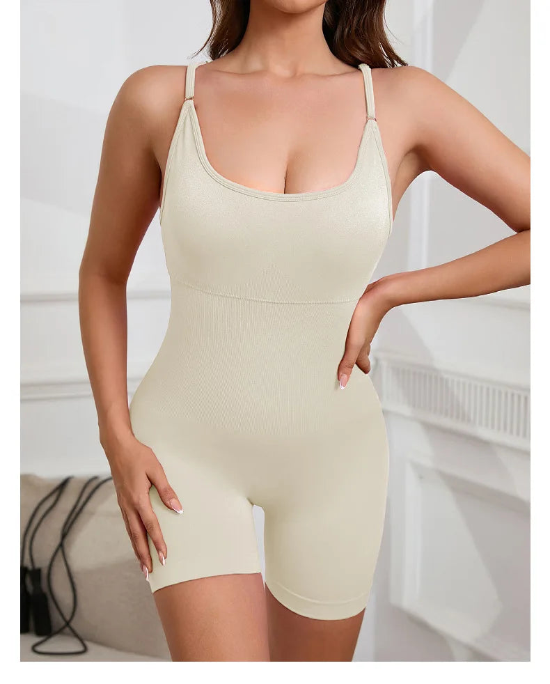 Enterizo Deportivo Seamless para Mujer – Ajuste Slim y Secado Rápido