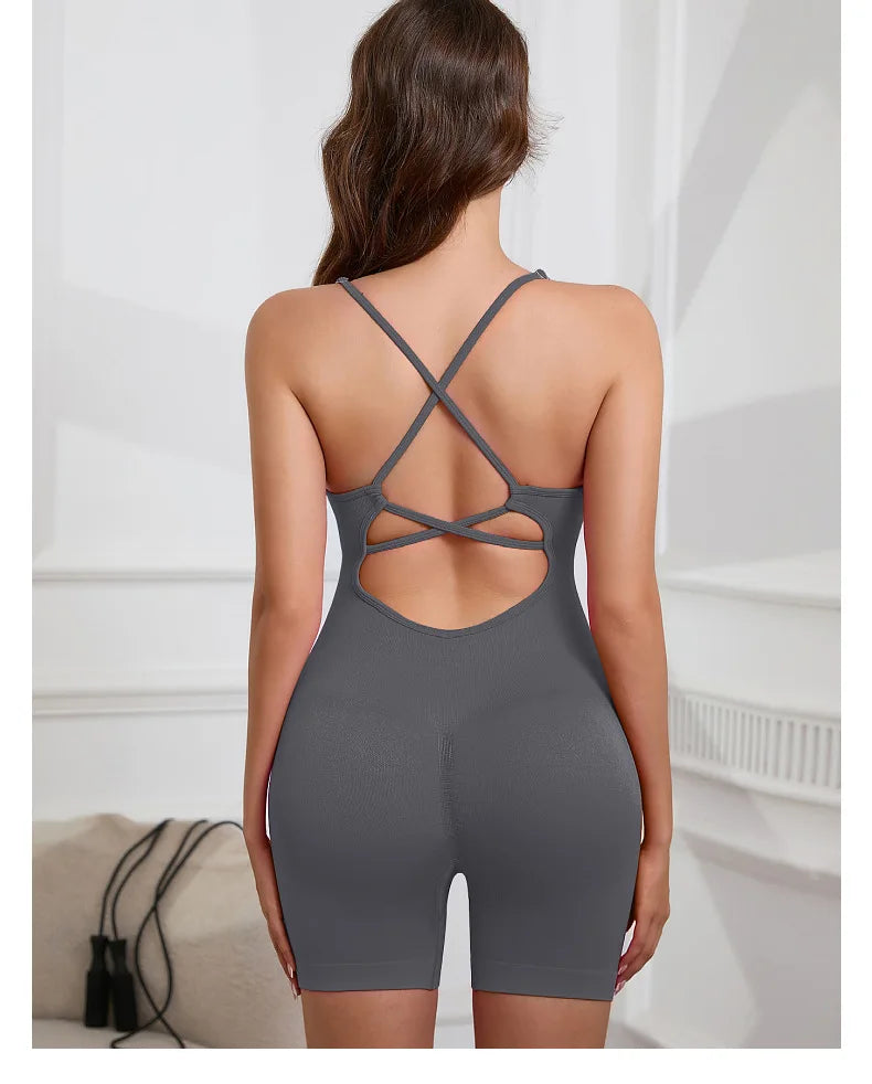 Enterizo Deportivo Seamless para Mujer – Ajuste Slim y Secado Rápido