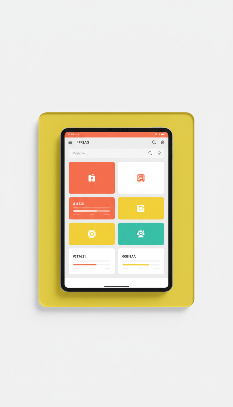 App digital de productividad para tablet